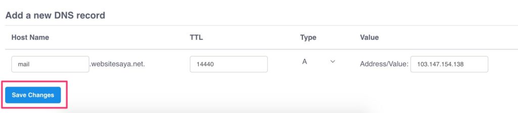 Cara Konfigurasi DNS Email Hosting (Mailspace) Untuk Admin 10