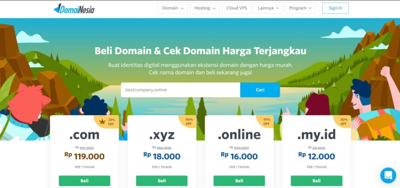 cara daftar domain 