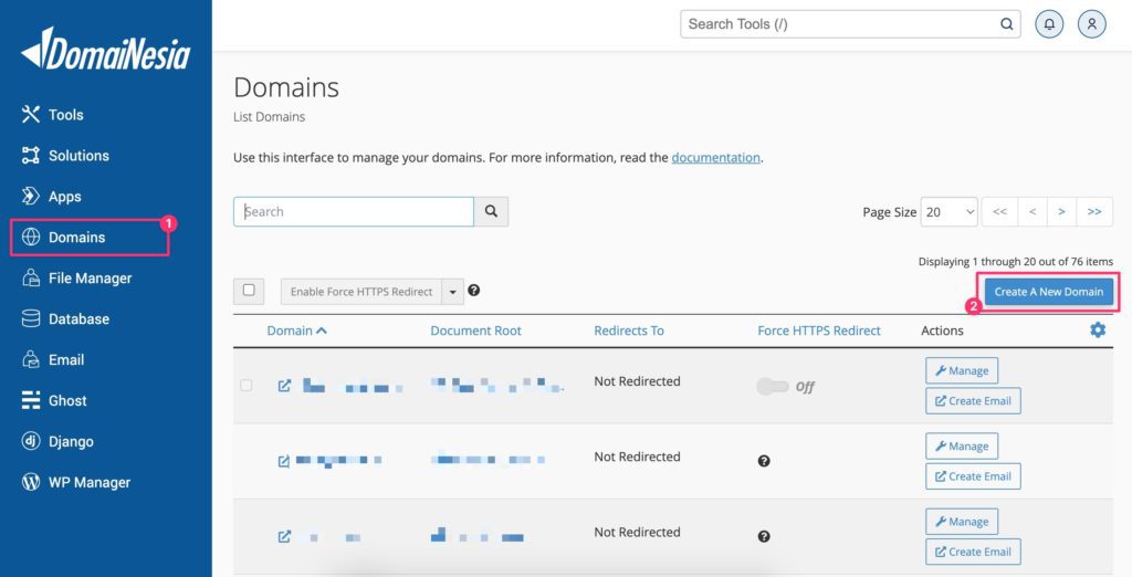 setting domain