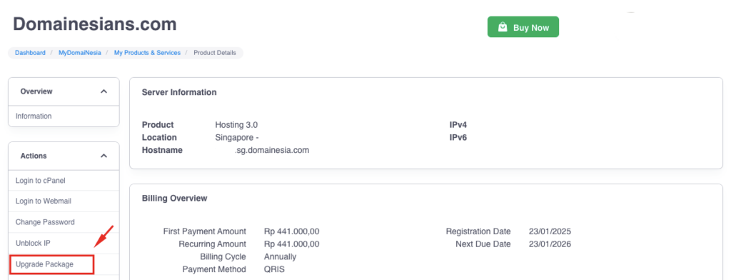 Cara Upgrade Paket Hosting DomaiNesia Tanpa Ribet 5 Cara Upgrade