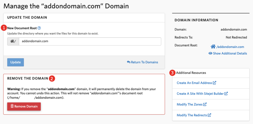 Menambahkan Add-On Domain (Domain Tambahan) 9 Add-on di cPanel