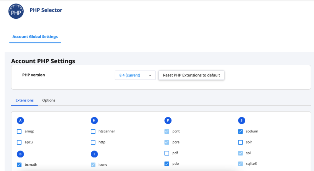 Mengubah File php.ini Melalui PHP Selector 4 php.ini