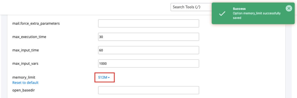 Mengubah File php.ini Melalui PHP Selector 8 php.ini