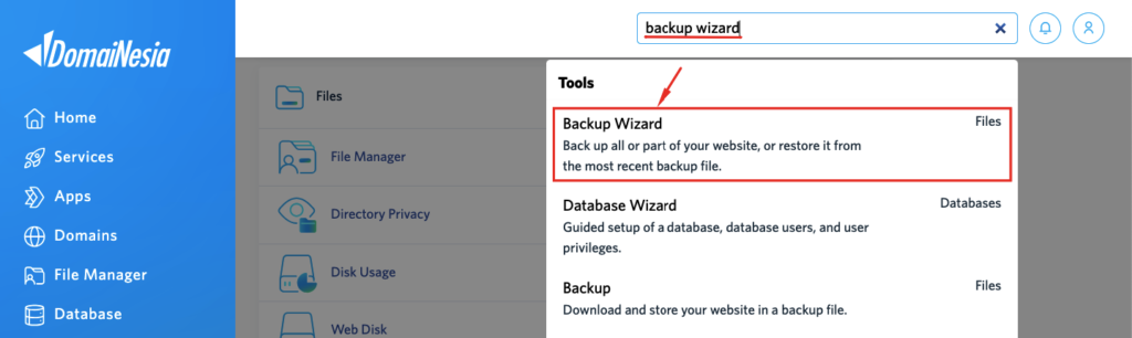 Panduan Backup Website Melalui cPanel 4 backup website