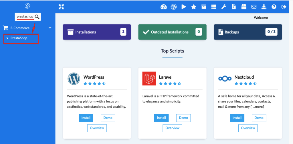 Panduan Instalasi Prestashop di cPanel Melalui Softaculous 4 cara install prestashop