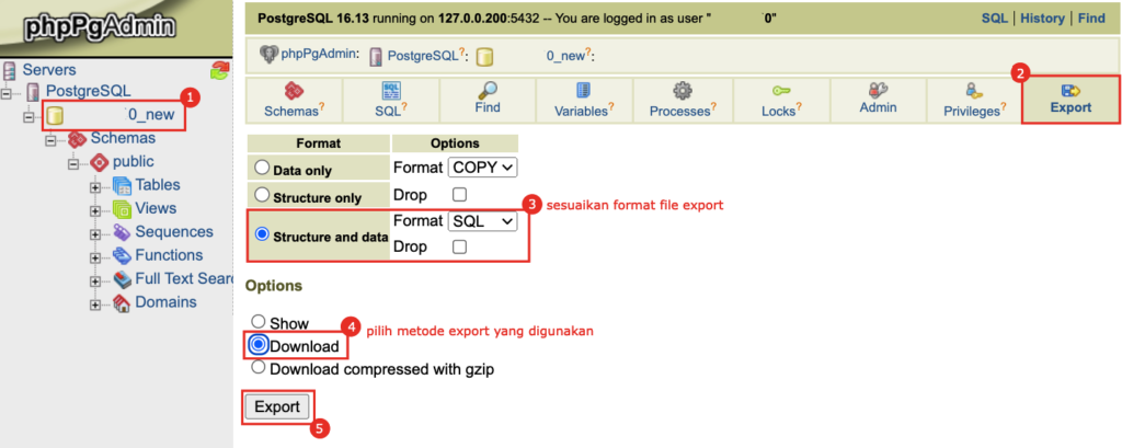 Panduan Import PostgreSQL di cPanel 11 import postgresql di cpanel