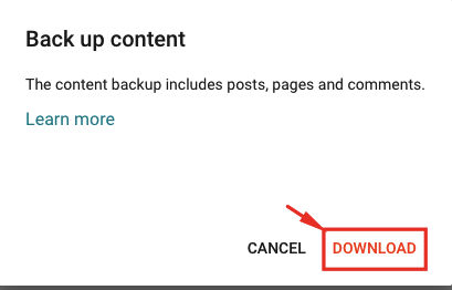 backup artikel pada blogger
