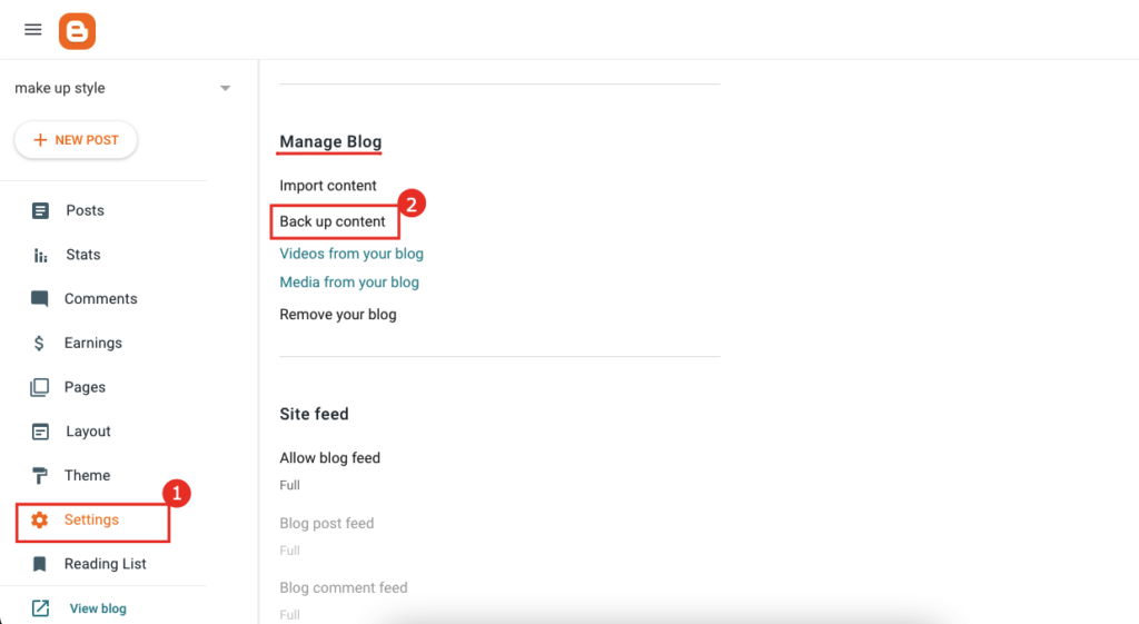 backup artikel pada blogger