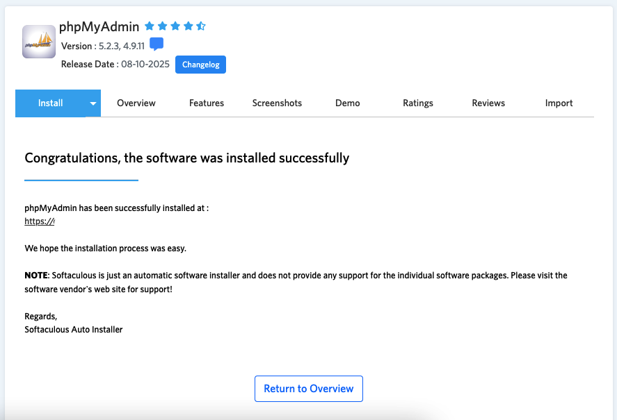 Cara Install PhpMyAdmin Melalui Softaculous 10 Cara install phpMyAdmin melalui Softaculous