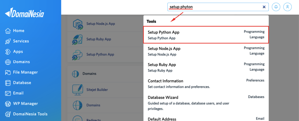 Panduan Deploy Website Berbasis Python 3 di cPanel Hosting 3 deploy website berbasis python