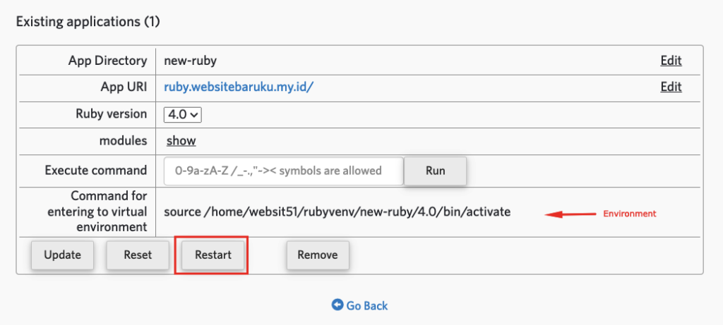 Panduan Deploy Website Berbasis Ruby di cPanel Hosting 10 deploy website berbasis ruby