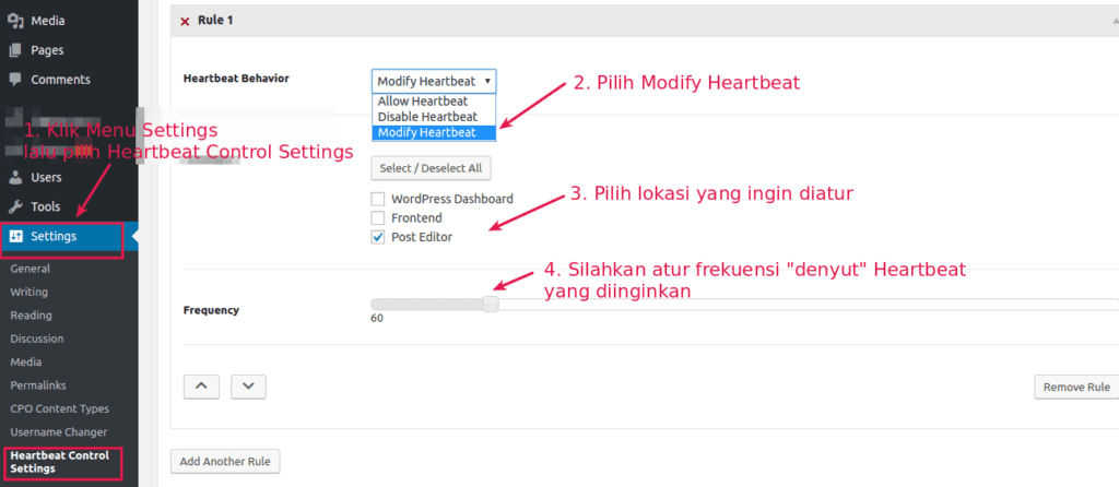 Cara Install HeartBeat Control di WordPress Agar Website Cepat