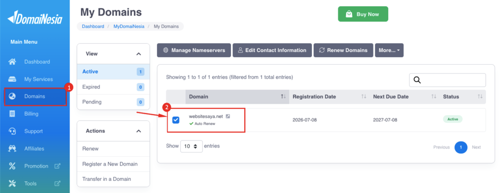 Cara Membuat Subdomain di MyDomaiNesia 3 Cara Membuat Subdomain