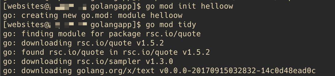 Go mod tidy. Go mod tidy
