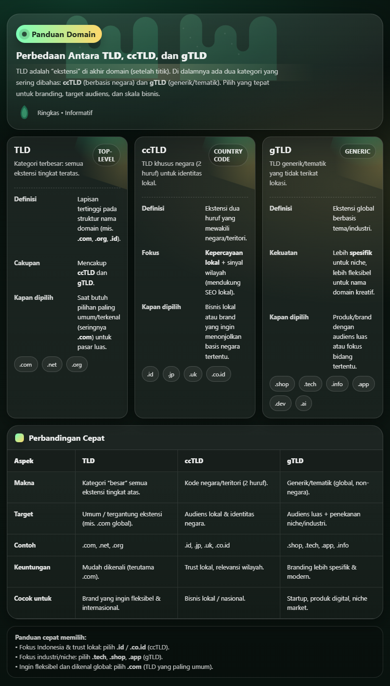 Panduan Memilih Ekstensi Domain gTLD dan ccTLD untuk SEO 2 Panduan Memilih Ekstensi Domain