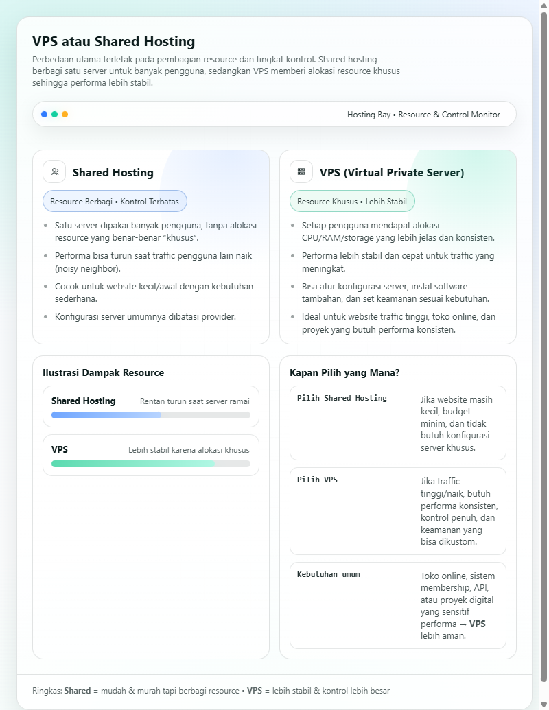 Cara Memilih VPS untuk Website: Keunggulan, Biaya, dan Perbandingan dengan Hosting Lain 3 Cara Memilih VPS untuk Website