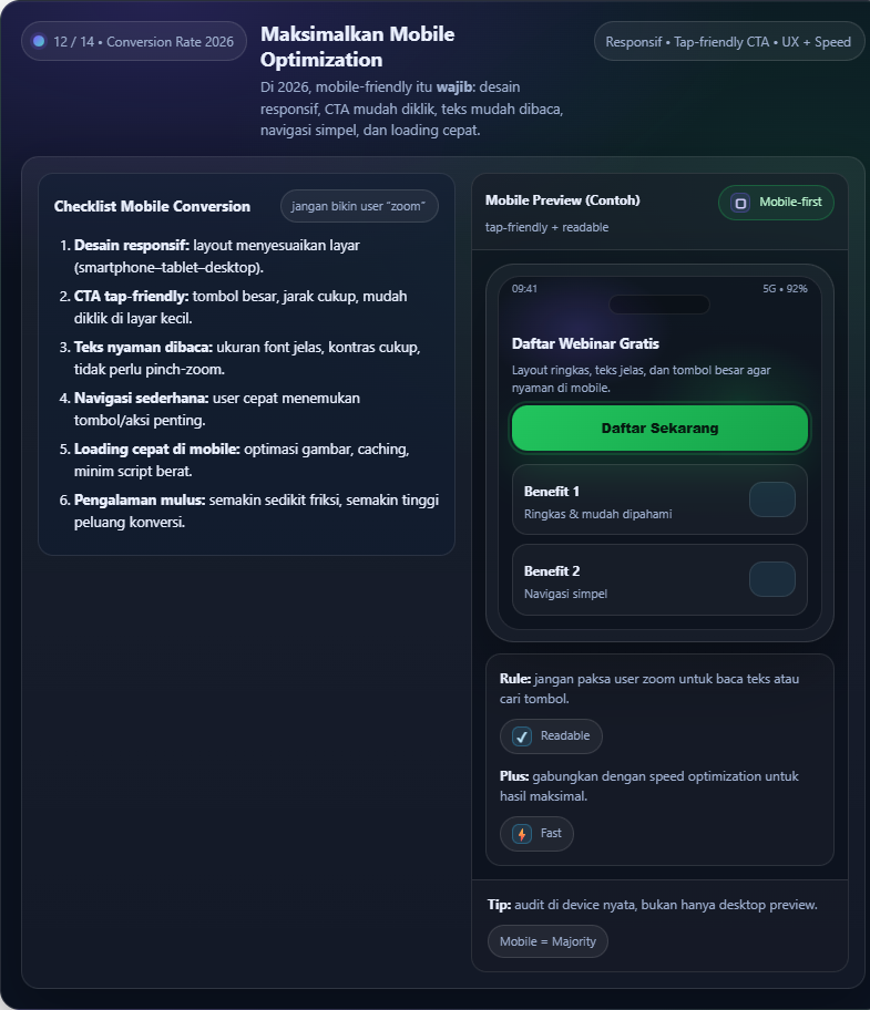14 Cara Efektif Meningkatkan Conversion Rate di Tahun 2026 14 Meningkatkan conversion rate