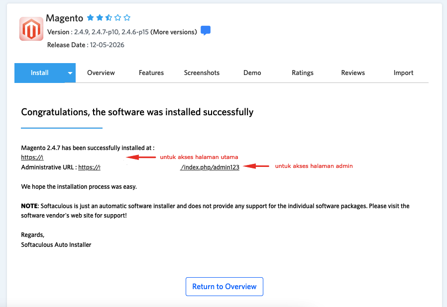 Cara Install Magento di cPanel Hosting 11 Cara Install Magento di cPanel Hosting
