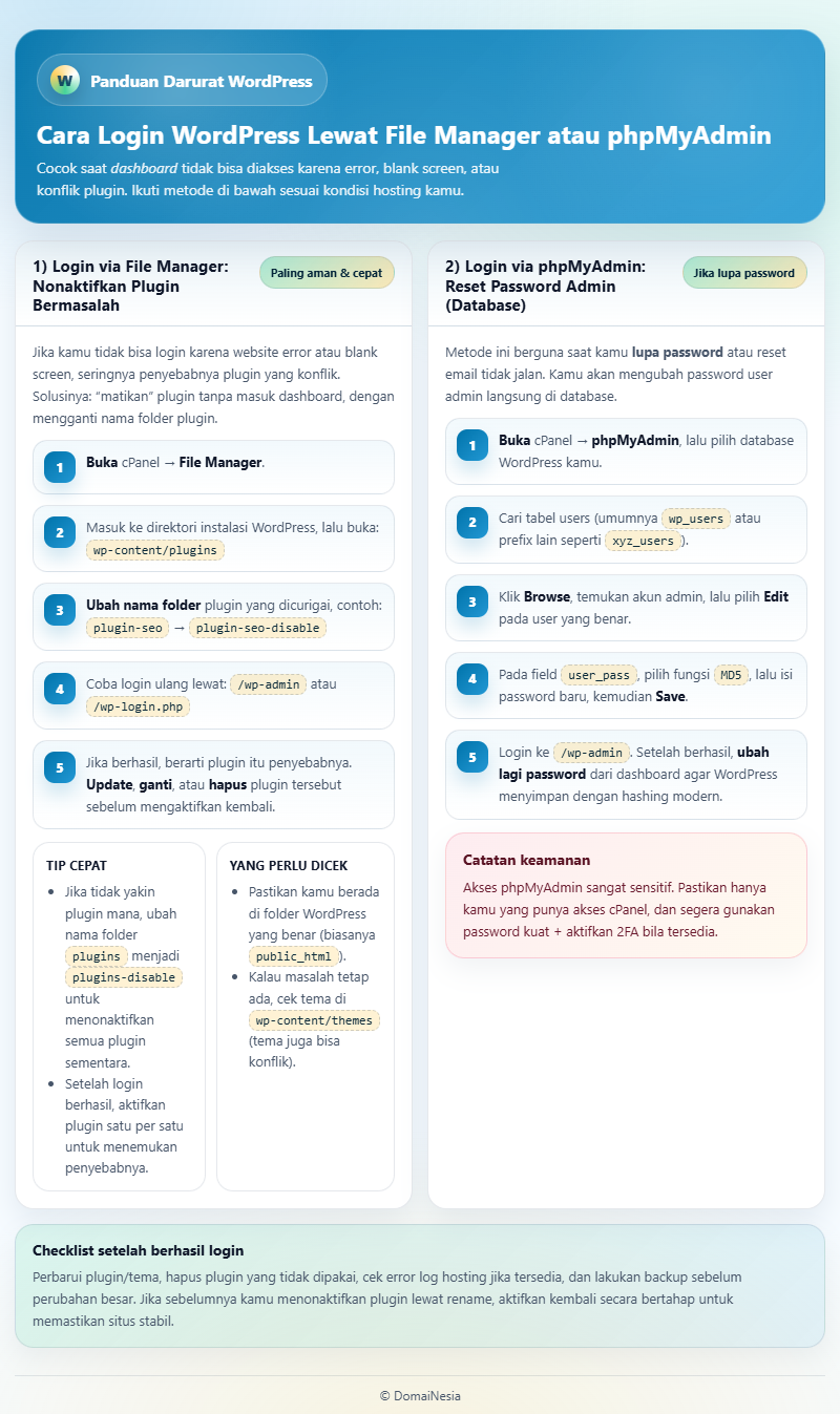 Cara WordPress Login dengan Cepat dan Mudah 8 WordPress Login