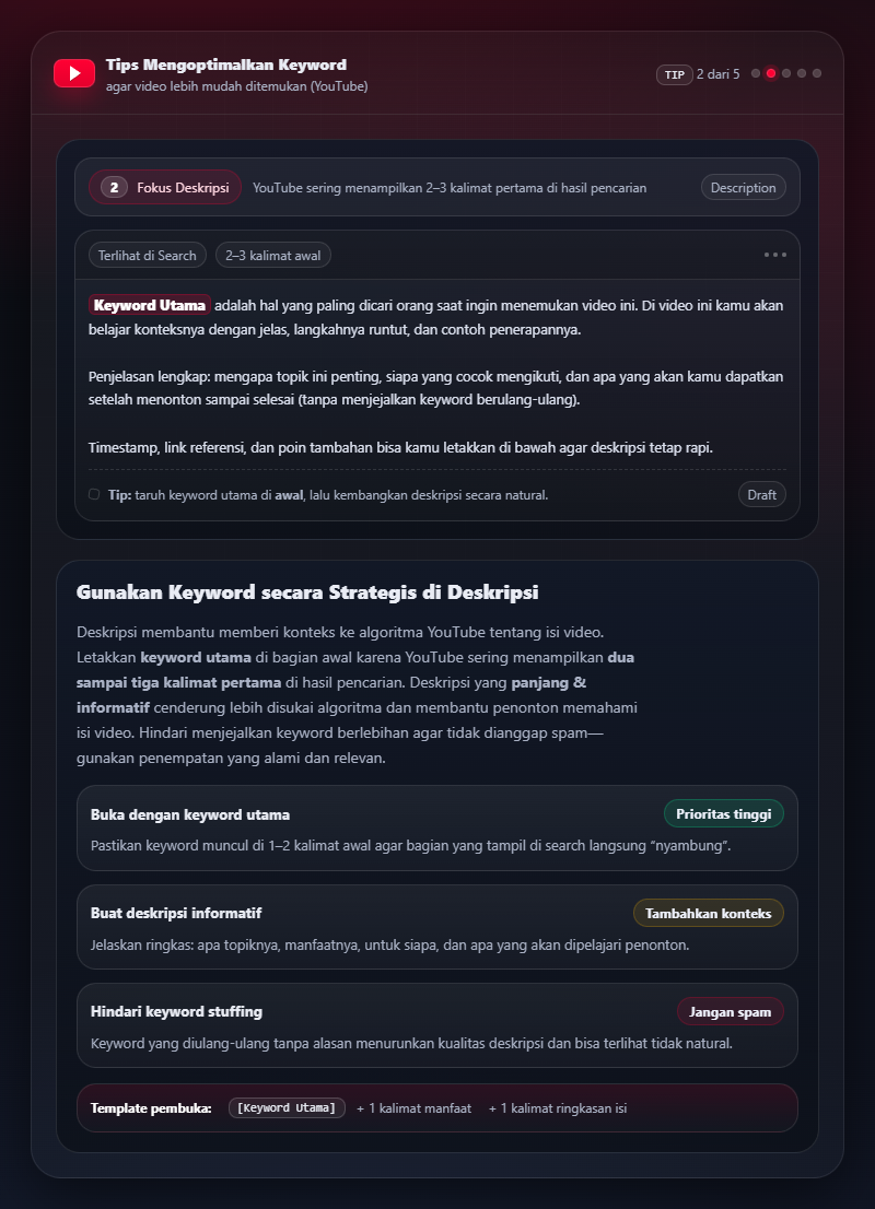 Strategi Riset Keyword YouTube agar Channel Cepat Tumbuh 4 Riset Keyword YouTube