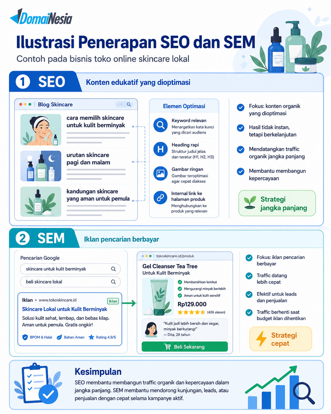 Perbedaan SEO dan SEM dalam Digital Marketing 2 Perbedaan SEO dan SEM