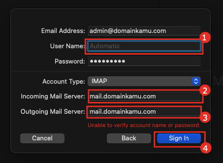 Cara Setting Email pada Aplikasi Mail di Mac 9 setting email pada aplikasi mail di Mac