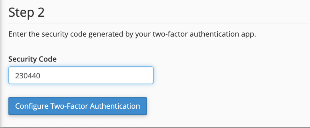 Cara Menggunakan Two Factor Authentication di cPanel 9 Cara menggunakan two factor authentication