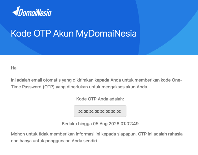 Cara Mengaktifkan Two Factor Authentication di DomaiNesia 3 Cara Mengaktifkan Two Factor Authentication