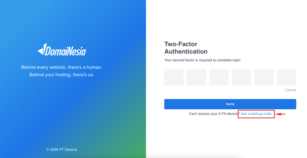 Cara Mengaktifkan Two Factor Authentication di DomaiNesia 17 Cara Mengaktifkan Two Factor Authentication