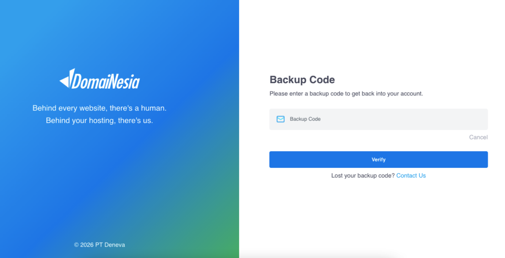 Cara Mengaktifkan Two Factor Authentication di DomaiNesia 18 Cara Mengaktifkan Two Factor Authentication