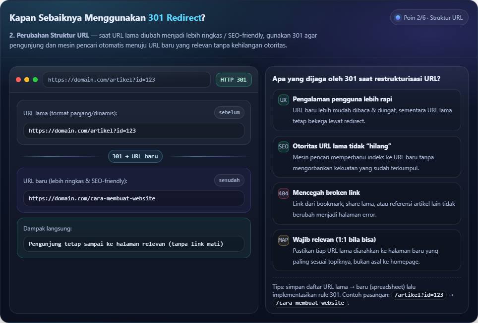 301 Redirect: Pengertian, Manfaat, dan Kapan Harus Digunakan 4 301 Redirect