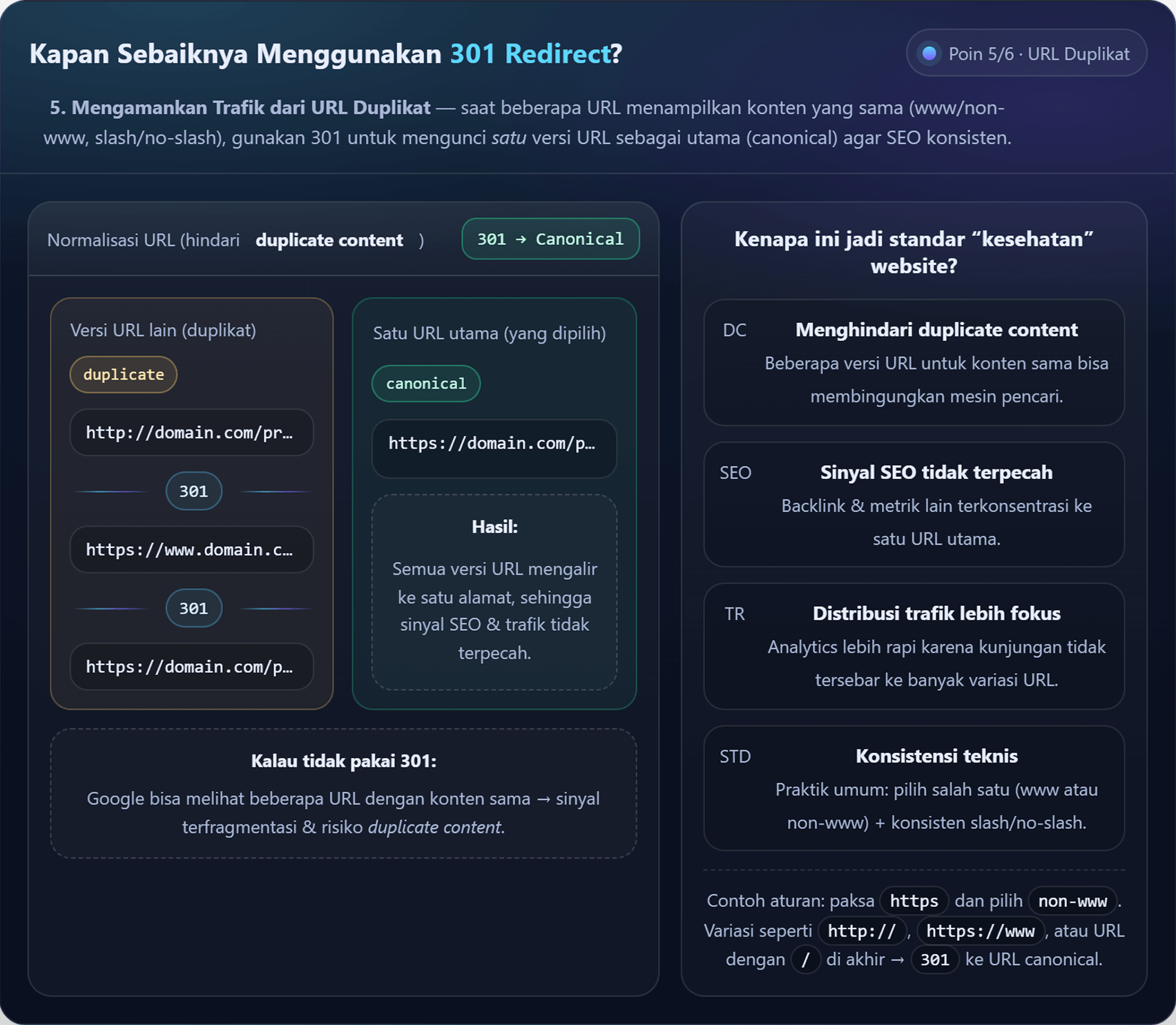 301 Redirect: Pengertian, Manfaat, dan Kapan Harus Digunakan 7 301 Redirect