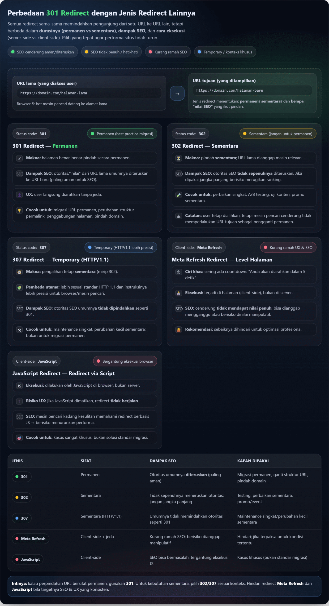 301 Redirect: Pengertian, Manfaat, dan Kapan Harus Digunakan 2 301 Redirect