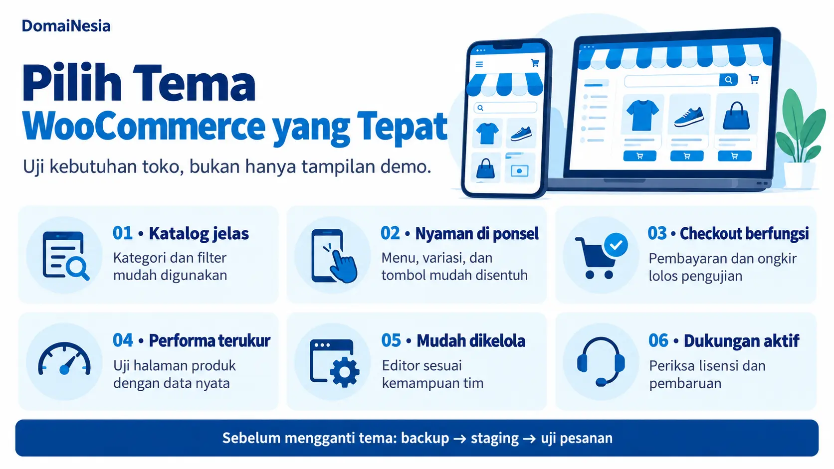 Tips Memilih Tema Populer untuk Website eCommerce 2 WooCommerce theme selection checklist