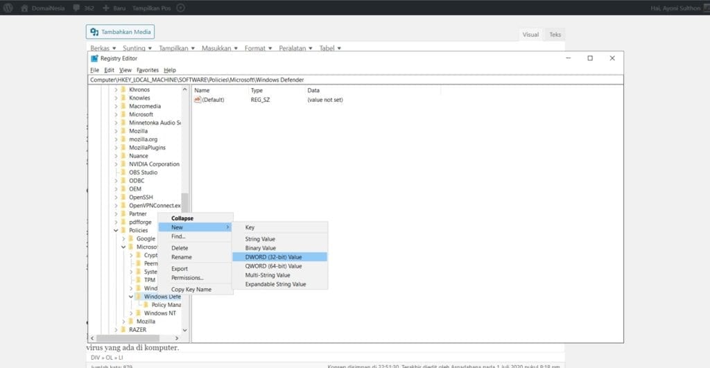 Antimalware Service Executable Pada Windows