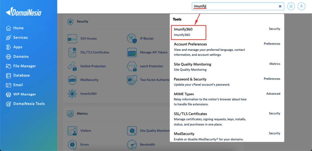 Panduan Imunify360 di Hosting Untuk Proteksi Malware 3 Imunify360 di Hosting