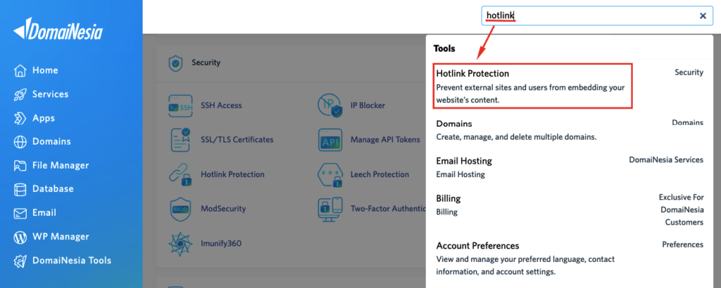 Panduan Mengaktifkan Hotlink Protection cPanel 5 Hotlink Protection cPanel