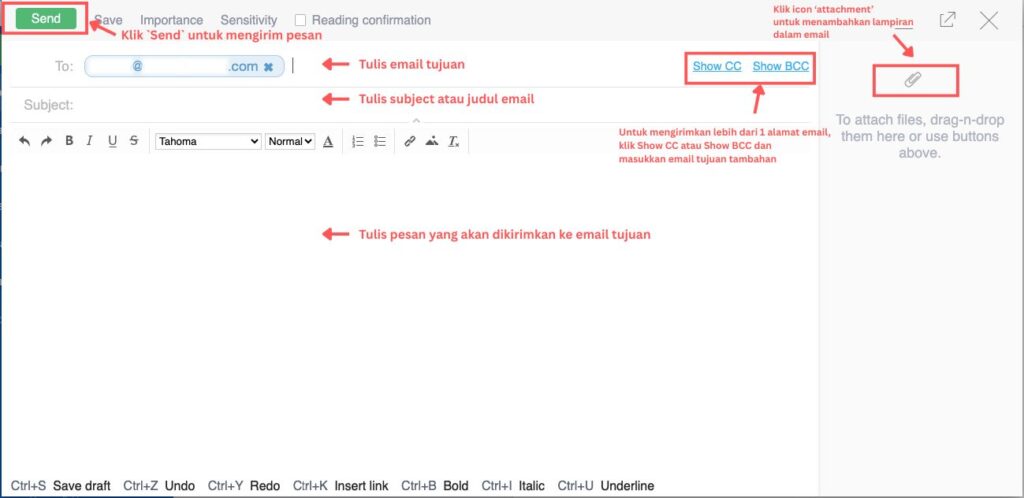 hosting-email untuk admin