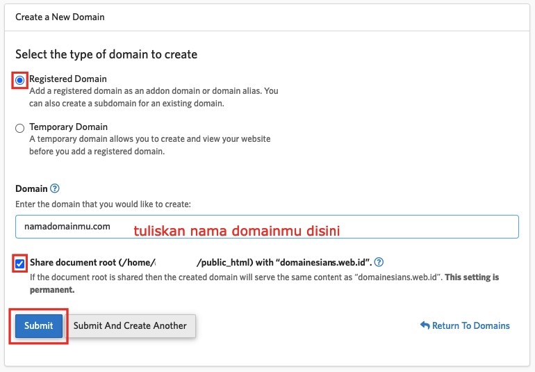 Panduan Setting Domain di Hosting DomaiNesia 5 Setting Domain