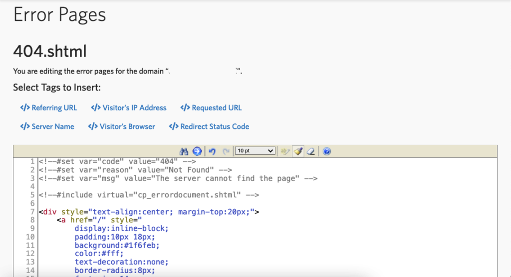 Panduan Custom Error Page di cPanel 7 custom error page