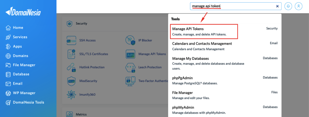 Cara Menggunakan Manage API Tokens cPanel Hosting 4 Manage API Tokens cPanel