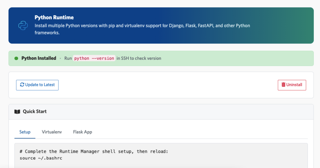 Cara Install Python di Hosting 6 Install Python di hosting