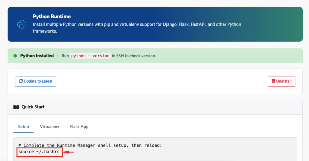 Cara Install Python di Hosting 7 Install Python di hosting
