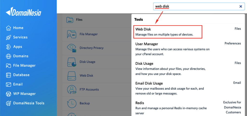 Cara Menggunakan Web Disk cPanel Hosting 4 Web Disk cPanel