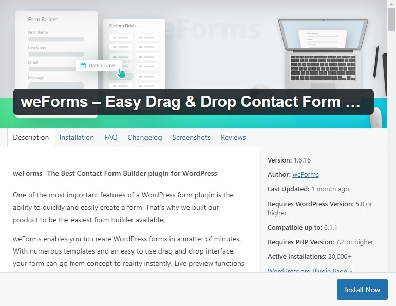 plugin form WordPress