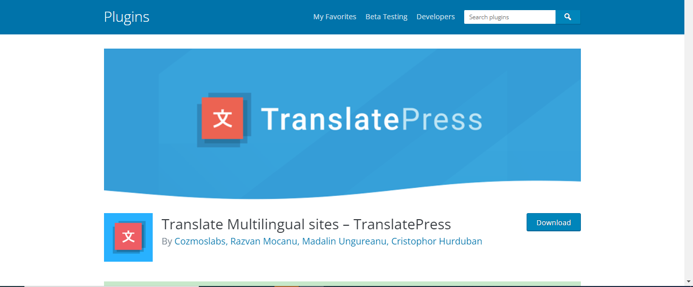 plugin translate WordPress