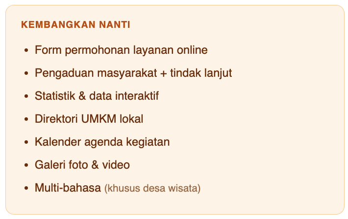 Cara Membuat Website Desa (WordPress) + Contoh Struktur Menu & Fitur Wajib 8 Cara Membuat Website Desa