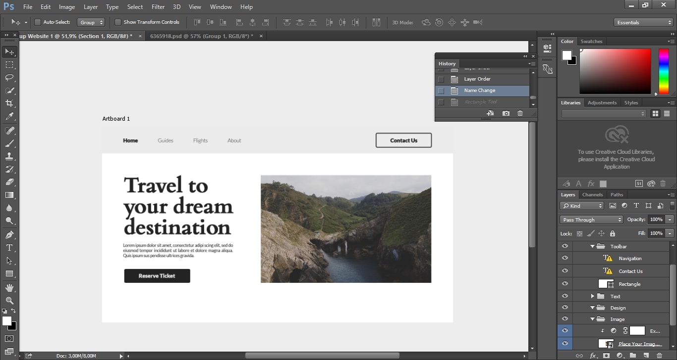 cara membuat mockup website dengan photoshop