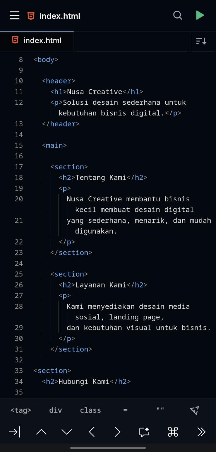 Cara Membuat Website dengan HTML di Android 6 cara membuat website dengan HTML di Android