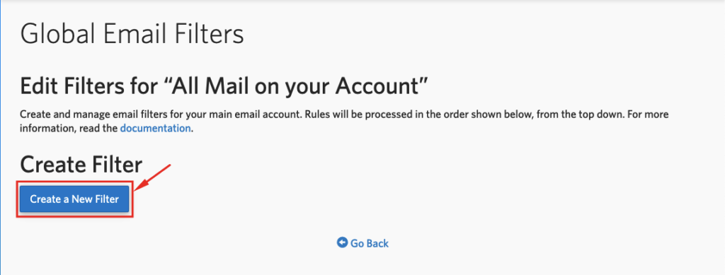 Cara Filter Email di cPanel 4 filter email di cpanel